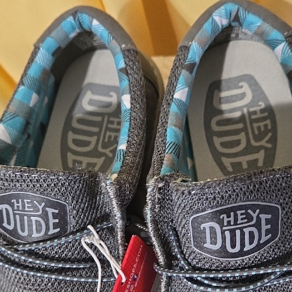 Hey Dude Men's Gray Knit Slip-On Loafers - Picture 2 of 4